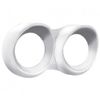 Technical Precision Replacement for Peterbilt 379 Year 1996 Chrome 2 Gauge Horizontal Cluster Cover with Visor