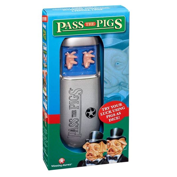 PASS THE PIGS Dice Game, The classic party and travel game, Will you get a Leaning Jowler? A Double Snouter?, first to 100 points wins, great gift for ages 6 plus