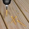 Deck Plus 48418 Wood Screws #10 x 3", Tan, 1lb Box