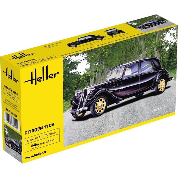 Heller 80159 1:43 Scale Citroen 11 CV Model