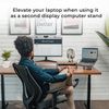 Portable Electronic Device Stand - Black Walnut Wood Laptop Stand, Ergonomic Com
