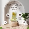 Goat Milk & Saffron Soap Bar – Natural Moisturizing Handmade Soap