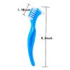 Lit-Pack Denture Clean Toothbrush for Denture Care Tool w/Multi Layered Hard Bristles Dual Hard Bristle for False Teeth Superb Total Cleaning