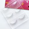 Musettes False Eyelashes, 4D Clear Band, False Eyelashes, Natural False Eyelashes, Ultra Lightweight, Soft, Handmade False Eyelashes, Long Tail, Clustered, 3 Pairs, H47