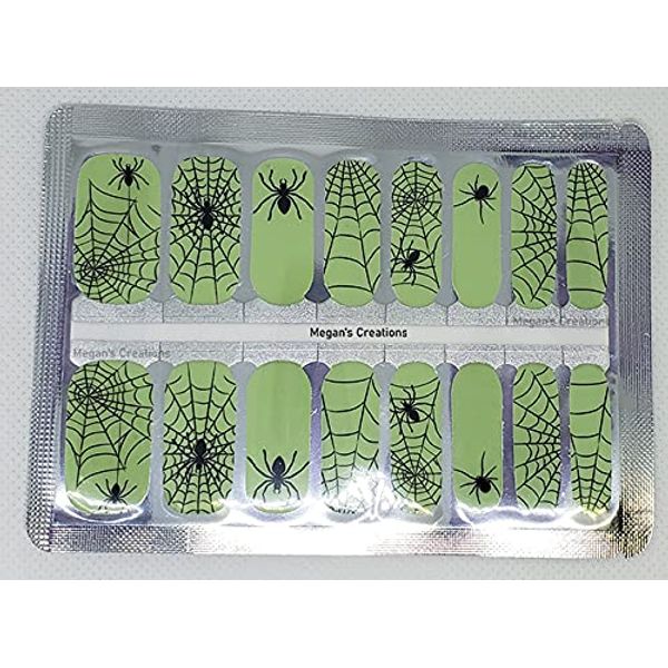 Halloween Spiderweb Nail Polish Wraps - Nail Polish Strips