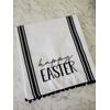 Easter Table Runner Farmhouse Reversible Home Decor Black White Grainsack NWT