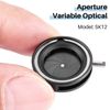 ivamulie Manual Aperture Adjustable Mechanical Iris Aperture for Digital Camera Microscope Iris Lens SK12