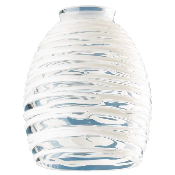 81314 Clear with White Rope Glass Shade