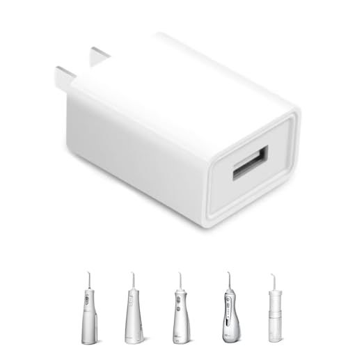 Water Pick USB Charger for Waterpik WP-580 WP-582 ION, Nicwell, Oralfree, COSLUS, Bitvae, Philips Water Flosser,Onlyone Water Dental chagring Adapter Teeth Cleaning and flossing C Charger (White)