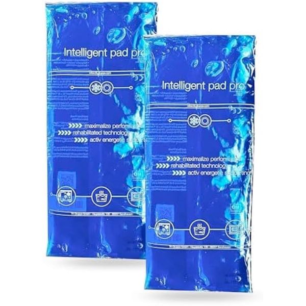 2 x Cold Compresses – Made in Germany – Cooling Pad Set, Blue with Cooling Pad 29 x 12 cm – Versatile Cooling and Hot Cushion, Can be Used as Cold or Hot Compress as well as Gel Cushion