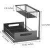 2 Pack  Under Sink Organizers Storage Slide Out Kitchen Cabinet Bathroom Storage