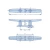 4" Galvanised Mooring Cleat