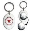 BadgeBeast.co.uk 12 Certificate - White Golf Ball Marker Key Ring