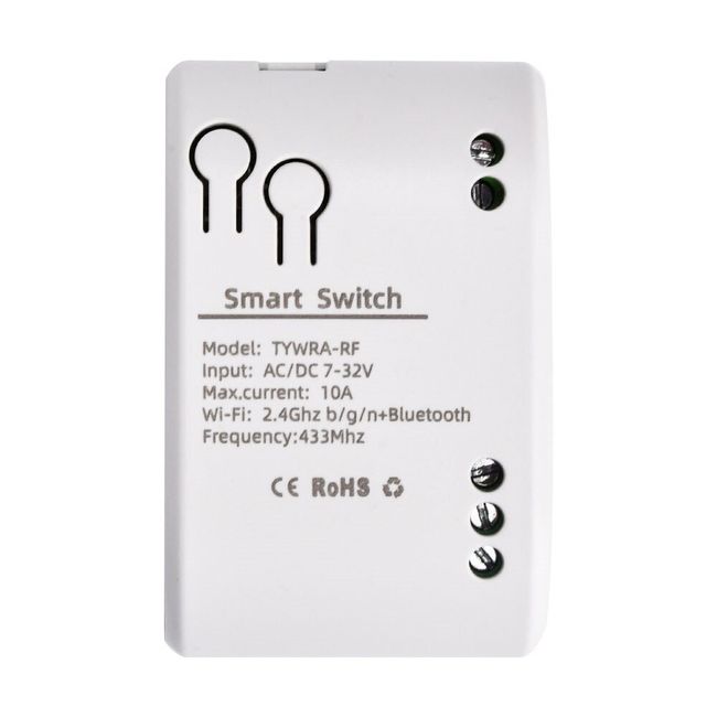 Tuya Smart Wifi Switch Relay Module+with Rf Remote 2 Ch Ac/dc 7-32v Rf/app  Remote Control Smart Home For Alexa