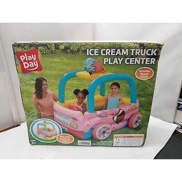 Play Day Ice Cream Truck Play Center Inflatable Ball Pit New