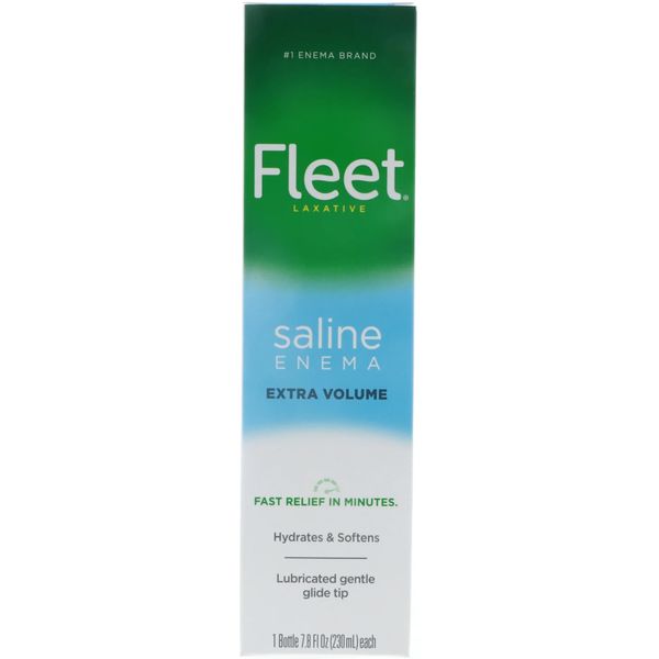 Fleet Enema, Ready-to-Use Saline Laxative, 4.5 Fluid Ounce