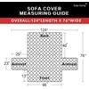 Cubierta Reversible Para Sofa De 3 Plazas Protector Muebles Resistente Al Agua
