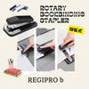 Regipro b Swivel Binding Stapler Medium Stapler Medium Binding Table Top Commercial School Office with 1000 Needles (Gray)