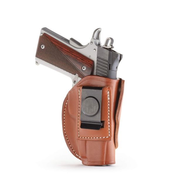 1791 GunLeather 4-Way 1911 Holster - OWB and IWB CCW Holster - Right Handed Leather Gun Holster - Fits All 3 and 4 inch 1911 Models SIG, COLT, Kimber, Ruger, Browning, Taurus