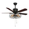 52Inch Industrial Ceiling Fan with Light Kit Dimmable