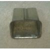 Vintage NOS galvanized steel gutter drop outlet 2x2-3/4 rectangle.
