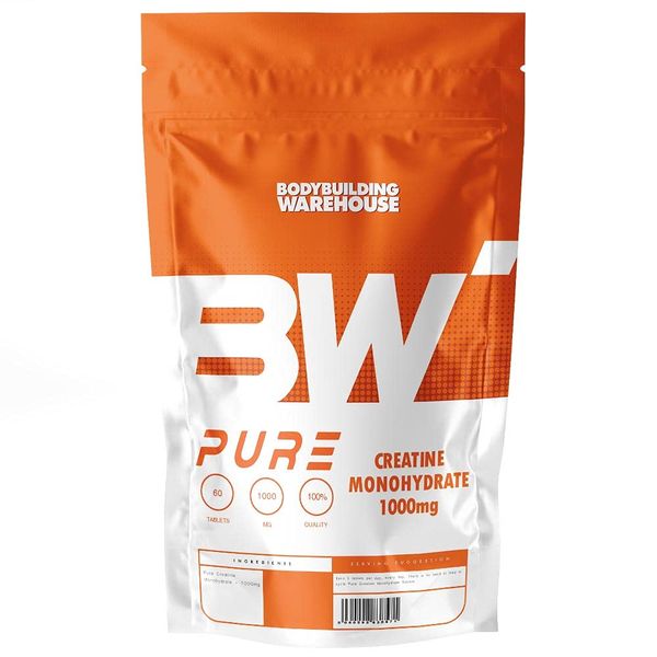 Bodybuilding Warehouse, Pure Creatine Monohydrate Tablets (1000mg) -90 Tabs