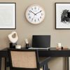 404-53707 La Crosse Technology 12.8" Atomic Wall Analog Wall Clock - Beech Wood