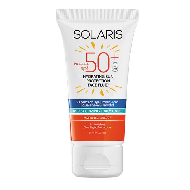 Solaris Tüm Cilt Tipleri İçin Nemlendirici Akışkan Güneş Kremi SPF 50+ (50 ml)