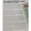 The GOLF EDITION of the MONOPOLY Game