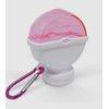 Portable Powder/Pill Supplement Storage Funnel Container 120CC White/Pink