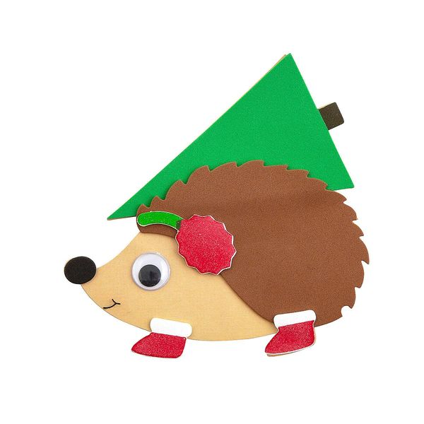 Fun Express Hedgehog & Tree Magnet Craft Kit - Makes 12