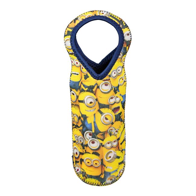 Captain Stag UY-8050 Minions PET Bottle Cover, Plastic Bottle Holder, 16.9 fl oz (500 - 550 ml)