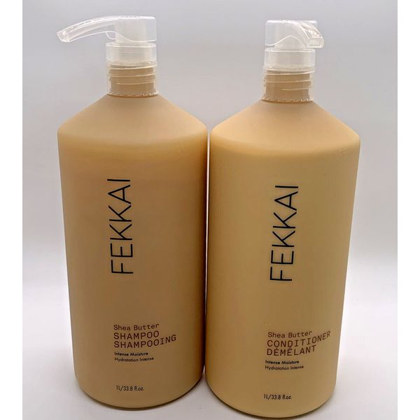 Fekkai Shea Butter Shampoo & Conditioner Intense Moisturizing  33.8 oz / 1L