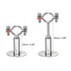 sourcing map Wall Mount Ceiling Mount Pipe Support, 304 Stainless Steel Adjustable Pipe Bracket Clamp for 32-34mm Pipe