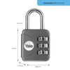 Yale - YP1/28/121/1G Standard Security Luggage Combination Padlock - Grey