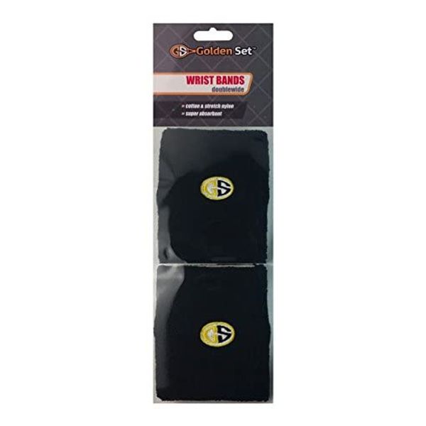 Golden Set Wrist Bands, Double Wide, 12-pack
