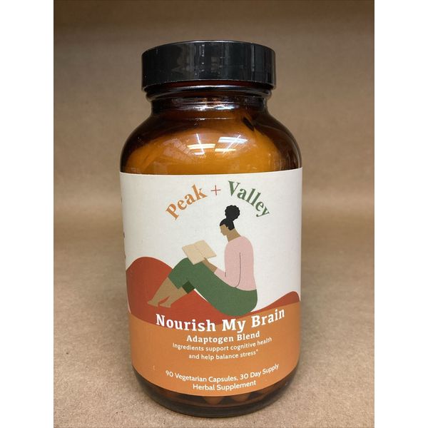 Peak + Valley - Nourish My Brain - Adaptogen Blend - Glass Bottle - MFG:11/22