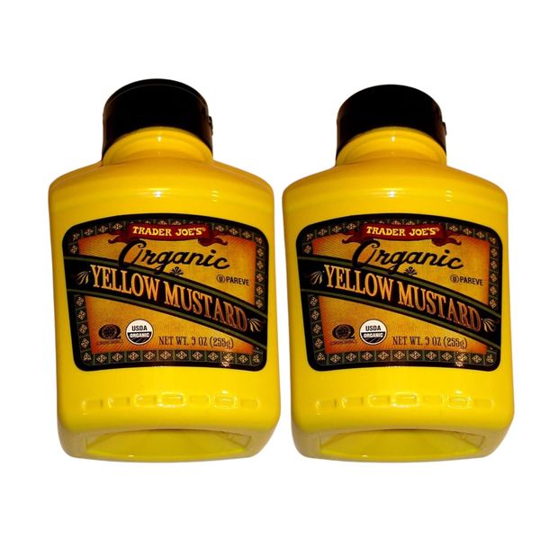 2 Pack Trader Joe's Organic Yellow Mustard