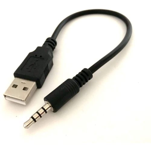 Access <20cm> 4 Pole 3.5mm Male AUX Audio Jack to USB 2.0 Male Charging Cable Adapter Cord M18-50-20