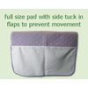 washable bed pads with flaps Lilac 78cm x 83cm