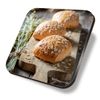 1 x Square Coaster - Fresh Bread Rolls Rustic Bakery Cork Backed MDF Glossy Tea Coffee Accessory #63111