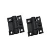Flat Torque Hinges Stop Hinges [Set of 2] Adjustable Torque Positioning Hinges Mini Plastic Black