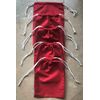 Cotton Double Drawstring Muslin Bags 4"x6"(RED COLOR)-50 count pack
