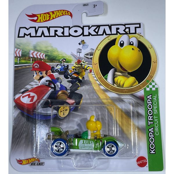 Hot Wheels - Mario Kart - Koopa Troopa - Circuit Special - 2023 - Mint/NrMint Ships Bubble Wrapped in a Box