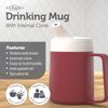 JFA Supplies 1 Handle 165ml Red Adult Drinking Mug/Drinking Cup/Sippy Cup/Non Spill Cup