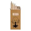 6 x 'Grumpy Octopus' Short 85mm Pencils/Coloured Pencil Set (PE00067138)