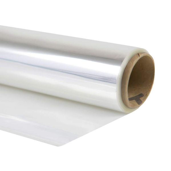 Cellophane Wrap 24"x100' Mylar Sheet Cellophane Roll Great Wrapping Paper for Craft Basket (Clear)