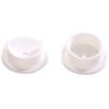 Hardware Essentials 851541 White Plastic Pole Socket Set-1-3/8"