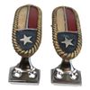 Set Of 2 Western Texas Lone Star Flag Drawer Cabinet Door Bar Pull Knobs Accent