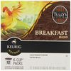 Tully's Coffee Breakfast Blend, Keurig K-Cups, 72 Count